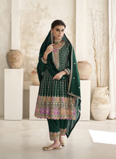 Perfect Salwar Suit in Dark Green